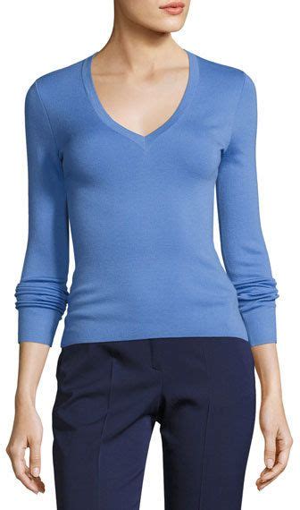 michael kors ss knits light blue|Michael Kors Collection Women's Designer Knits & Knitwear.